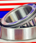 33008 Tapered Roller Wheel Bearing 40x68x22 with Cone and Cup Made from 52100 Chrome Steel, close-up view
