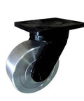 6" inch Caster Wheel 3307 Lbs - Cast Iron Core - Polyurethane Tread - Top Plate Mount designed for smooth motion and stable alignment