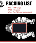 Heavy Duty Baseball Batting Cage Backstop Cloth With Strike Zone Visual, Weather Resistant Backyard Practice Backdrop 122x183cm, with catcher design and packing list