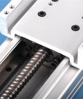 Close-up view of Heavy Duty Fully Enclosed Linear Guide Module With Pro Grade Ball Screw and built like a tank sliding table.