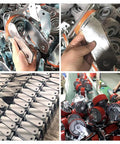 Four Pack Heavy Duty Cast Iron Caster Wheels Built Tough For Real World Heavy Lifting around workstations and tools.