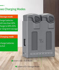 Two-Way USB Battery Hub For DJI Mavic 4 Pro With Smart Charging Station showing two charging modes.
