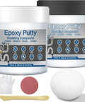 16 Oz AB Metal Epoxy Putty For Fast Underwater Repairs No Bake Required Leak Fixes with gloves, applicator, sanding pad
