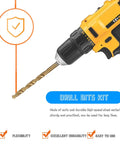 Check Out This Killer 19pc Cobalt Steel Drill Bit Set Perfect For Tough Metal Drilling Jobs With Insane Impact Resistance And Razor Sharp Twisted Bits That Make Short Work Of Stainless Steel While Staying Compact In Your Tool Bag, 12V drill bit kit