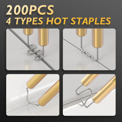 Different hot staples for 100W Plastic Welder Kit Hot Stapler For Car Bumper Crack Repair And Kayak Hull Fix 110V Welding Gun