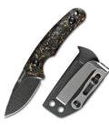 DC53 Steel Fixed Blade Knife With Rugged Shredded Carbon Fiber Handle And Kydex Sheath For EDC Outdoor Survival Camping Built Tough Razor Sharp Edge