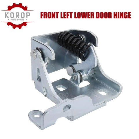 Heavy Duty Front Lower Door Hinge Left Side Knockout Grade Direct Swap Plug And Play to fix sagging door for trucks.