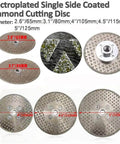 Grinding Wheel Cutting Disc for Porcelain Tile Granite Marble Diamond Coated Wet Or Dry Cutting High Efficiency Display