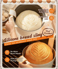 Baking bread in oven using silicone bread sling from All In One Sourdough Starter Kit For Beginners With No Fuss Easy To Clean Tools.