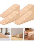 Built Tough Heavy Duty Wooden Door Wedge Stopper 20 Pack Triangular Wall Protector in use on various surfaces