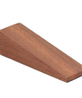 Beech Wood Triangular Door Stop With Sloped Non Slip Cap Keeps Doors From Slamming And Scratching Floors In Living Room And Bathroom Heavy Duty