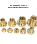 Wide variety of brass lead screw nuts for Bi Directional 20mm Lead Screw Set With 300mm Length And Two Brass Nuts For 3D Printers Acme Thread