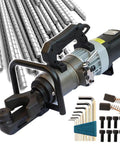 Tough As Nails Heavy Duty Electric Hydraulic Rebar Bender And Straightener 1200W Power Curve Tool with steel bars and accessories