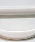 Involute Sliding Patio Door Handle Set White, 2-Piece Inside Handles With Dual Thumb Latches For Thick Doors shown in detail