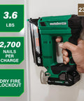Compact Cordless Pin Nailer Kit With 23 Gauge Headless Pins Drives Five Eighths Inch To One And Three Eighths Inch, 2.0Ah Battery