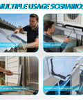 Multiple usage scenarios of the 15.25 Inch Sheet Metal Bender Tool For 24 Gauge Steel Folds in roofing, HVAC, DIY, and gutters.