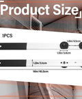 Pro Grade Duct Stretcher Tool With Straight Body Design 16 Inch Metal Sheet Duct Stretcher dimensions displayed for size reference