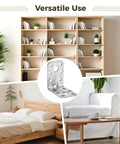 Heavy Duty Steel Angle Brackets 90 Degree L Shaped Corner Supports Multi Hole Design Built Tough For Rock Solid Furniture And Shelf Assembly 2 Inch Wood Frame Hardware 50 Pack with versatile use in furniture projects.