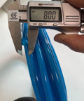 Measuring 8mm diameter on Tough 8mm Polyurethane Air Tubing For Pneumatic Systems And Fluid Transfer Ten Meter Length
