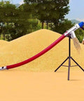 Portable Red Grain Suction Machine With Low Noise Operation And 2m Hose in field, conveying grain, mounted on tripod