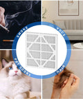 Five Pack MERV 10 Filter Replacements For Home HVAC Systems, Easy Install, combating smoke, VOCs, pet odors, and hair
