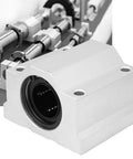 25mm Linear Bearing Slide Block For CNC Machinery And Industrial Equipment, aluminum body, close-up showing motion components