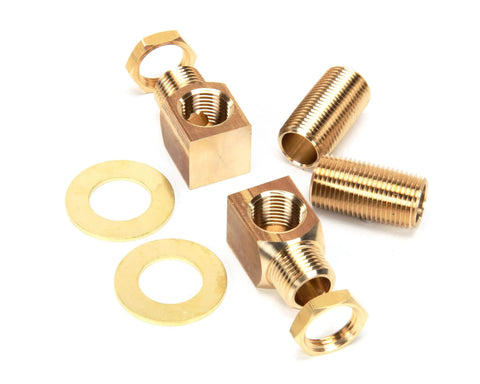 Brass Installation Kit For B-0230 Style Faucets With Two Short Elbows, Two Half Inch NPT Nipples, Lock Nuts And Washers