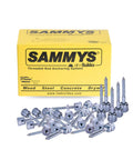 Vertical Rod Anchor Super Screw With 3/8 Inch Threaded Rod Fitting For Wood Construction, 3/8 By 2-1/2 Inch Zinc Plated Screws, Pack Of 25, Built Tough Time Saving Overhead Hanging Hardware