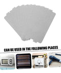 10 Pack Mica Sheet Insulation For Microwave Ovens, Heat Resistant Replacement Plates displayed with home appliance uses