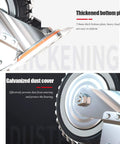 Rock Solid Heavy Duty Swivel Casters With Locking Brakes, showing galvanized dust cover and thickened bottom plate for durability.