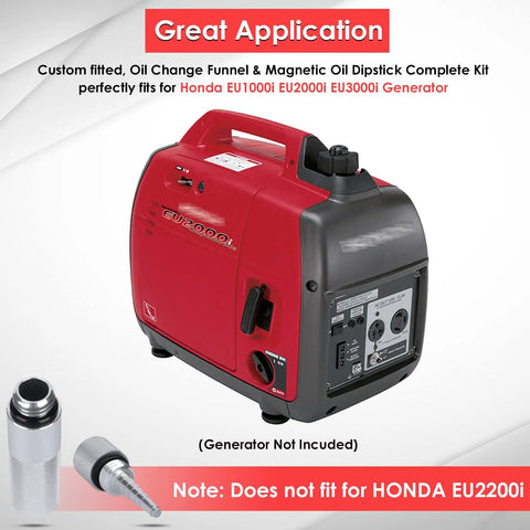Honda Handy Generator No Spill Oil Change Funnel With Magnetic Dipstick Complete Kit Fits EU1000i EU2000i EU3000i