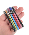 Compact Foldable Hex Key Set With Color Coded Plastic Coated Wrenches For Bike Repair, Bathtub Fixes And Home Handyman Tasks Perfect Portable Multi Function Tool Kit You Can Slam In Your Pocket, folded in hand
