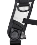 Close-up of strap and buckle on Womens Lightweight Scuba BCD With Modular Harness And Integrated Weight System For A Custom Fit XS SM