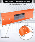 Heavy duty sheet metal seamer 12 inch orange tool with adjustable fold depth for HVAC ductwork and roofing by Kbiykuy.