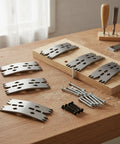 Versatile 6 Pieces Wood Clamping Plate Kit For Precision CNC Fastening And Home Crafts Projects With Screws, stainless steel plates and screws.