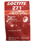271 High Strength Red Thread Locker For Metal Threads, 0.5 mL Tube packaging front view