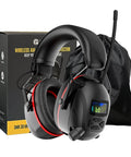 All In One Wireless Hearing Protection Headphones With Bluetooth 6.0 AM FM Radio Digital Display 30 SNR Noise Reduction
