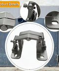 Concealed Door Hinge Heavy Duty 70kg Load for Doors Gates and Fences Left or Right Hand in stainless steel