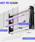 Indoor Outdoor Bug Zapper With Removable Washable Tray And Powerful Grid Trap For Flies Mosquitoes Gnats Moths