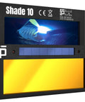 Gold Shade 10 Auto Darkening Welding Lens Offers Crisp Cool Blue Tint For Zero Ghosting And Sweet Clarity Fits Sugar Scoop And Pancake Welding Helmets Like A Charm
