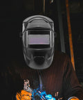 Upgrade Your Welding Game With 3pc 2.0 Magnification Lenses For Most Helmets Durable Pc Plastic Protective Shields Built To Last And Provide Super Clean Views Every Time You Hit The Torch, welder in helmet welding with sparks.