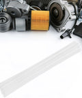 Premium White PP Car Bumper Welding Rods And Repair Sticks For Plastic Bumper Fix on a table with auto parts background.