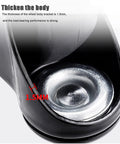 Pro Level 4 Pack Trolley Swivel Caster Wheels With Silent Rubber Brakes And Cushioned Treads showing 1.5mm thick wheel body bracket for heavy duty performance.