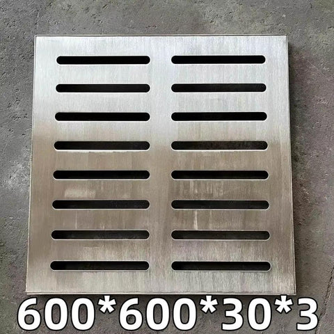 Heavy Duty 304 Stainless Steel Shower Drain Cover Rock Solid Drain Grate square plate 600x600mm for drainage
