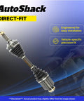 Front CV Axle Shaft Assembly Driver Side Fits Nissan Sentra 2007-2012 FWD 2.0L, High-Quality Replacement, 26.81 Inch Overall Length, Replaces Front Left Axle Shaft, direct-fit CV axle