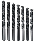 Premium M2 High Speed Steel Drill Bit Set 7 Piece Jobber Bits From 2.3Mm To 7.9MM With 135 Degree Split Point And Black Oxide Finish Totally Cranks Through Metal Wood Like Butter For Pro Mechanics, seven black oxide drill bits