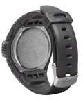 Back view of One Plus Freediving Watch Style Wrist Computer For Freediving And Spearfishing With Snorkeling Use Real Time Depth Up To 100 Meters Dive Time Surface Interval Water Temperature And Underwater Training Data showing strap and screw detail.
