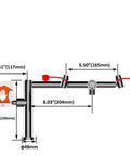 Diagram of deck mounted emergency eyewash faucet with swivel spout, left hand mounting, dual function for quick eye wash access.
