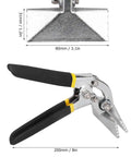 Go To Sheet Metal Hand Seamer Pliers with Curved Handle for Bending and Flattening Seams Crimping Forceps 200mm length