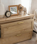 Bedroom dresser with Brushed Brass Cabinet Pulls Seven And One Half Inch Ten Pack Zinc Alloy Solid Hardware installed